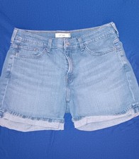 VINTAGE LEVIS 515 WOMAN'S HIGH WAISTED SHORTS GRUNGE W32 MEDIUM WASH ZIPPERED