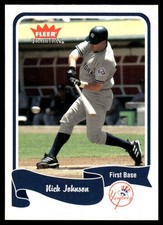 Nick Johnson 2004 Fleer Tradition #409 Yankees MLB READ FREE SHIP AutographDen