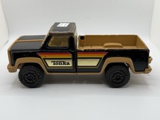 Vintage 70's 80s Tonka Truck Black Pickup Pressed Steel USA Made Rare Model