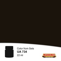 Lifecolor Worn Black 22Ml Acryl Farbe Lifecolor / LCUA734
