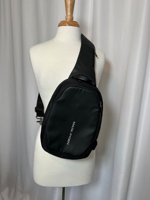 MARK RYDEN MINI BLACK JULIUS CROSSBODY BAG WITH A USB CHARGING PORT