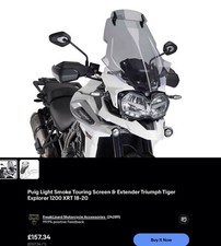 Triumph Tiger 1200 XRT Puig Screen Tinted
