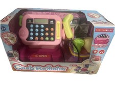 Pretend Play Cash Register Toy with Scanner, Credit Card Reader Toy Money NEW