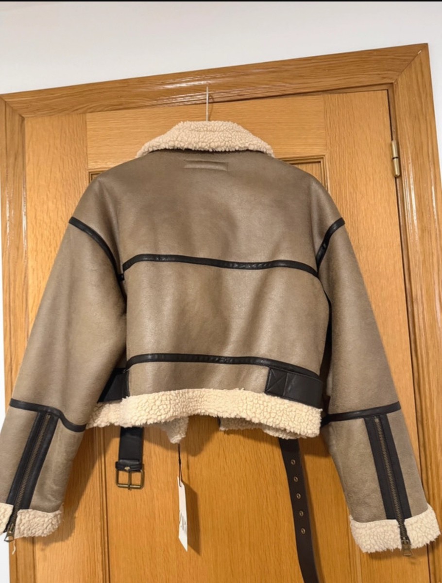 ZARA NEW WOMAN DOUBLE-FACED SHORT JACKET ALL SIZES REF. Mink