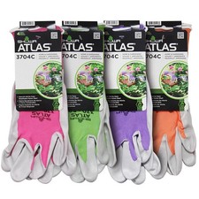 Showa Atlas 370 Garden Gloves 4 Pk Assorted Colors Size Small