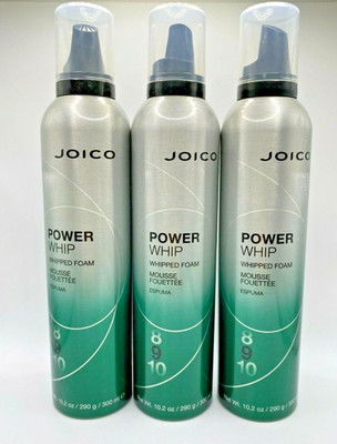 Joico POWER WHIP  Whipped Foam - Strong Hold Mousse 10.2 oz - ''Set of 3''