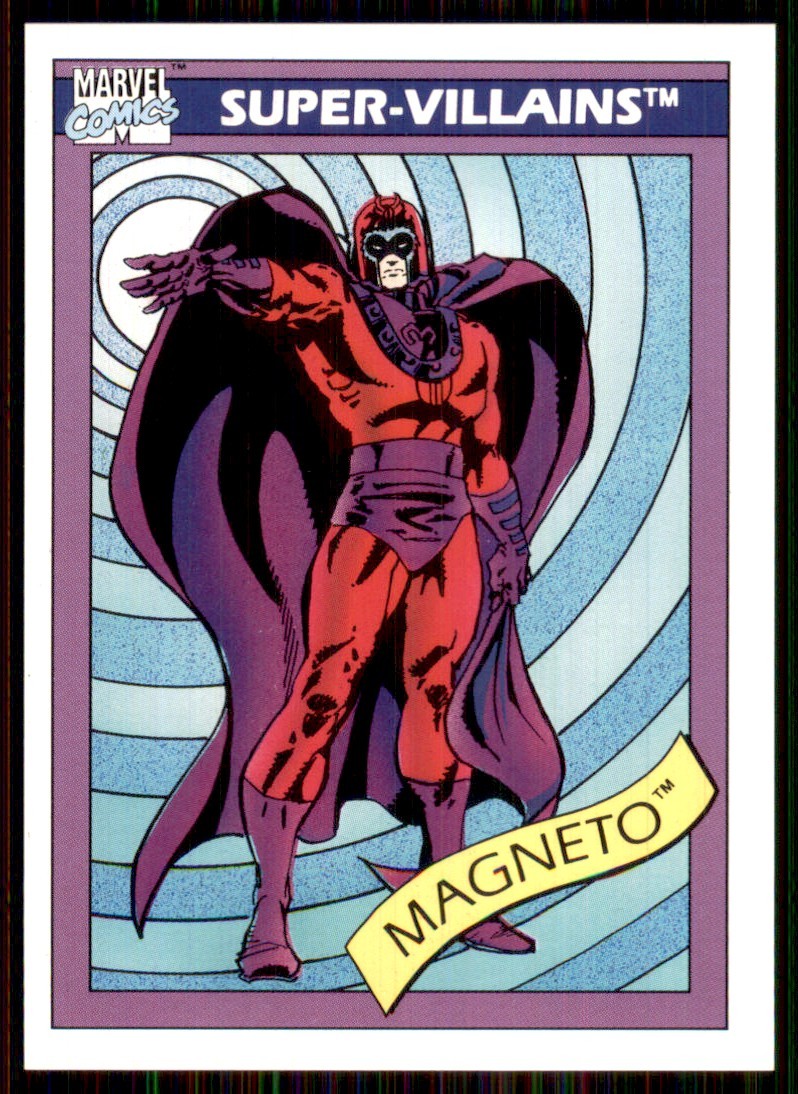 1990 Marvel Universe Series 1 Impel #63 Magneto