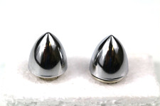 Chrome License Frame Bolts Bullet Shaped Pair Cars Truck Rat Rods Hot Rod Atv