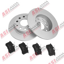 BRAKE DISCS + PADS FOR AUDI A3 VW GOLF V VI SEAT SKODA REAR Ø253 ASI