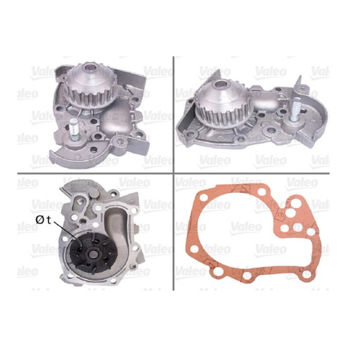 Water Pump engine cooling VALEO for Clio 19 Extra 506099 Top Quality