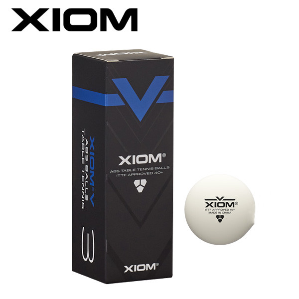 XIOM V ITTF Table Tennis Balls Racket Sports Training Ball 3pcs White NWT 3790₽