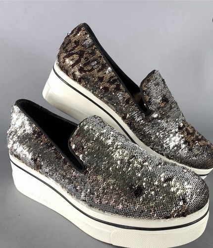 Stella McCartney Binx Sequins Leopard Print Multicolor Womens Size 39 NWBag