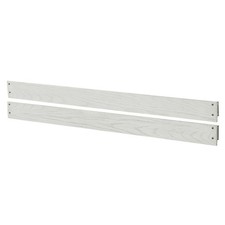 Foundry 76" Wide Traditional Wood Bed Rails, White Dove