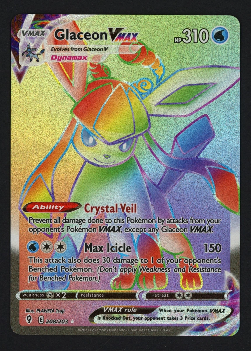 Preços baixos em Cartões TCG de Pokémon Glaceon VMAX | eBay