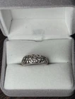 Vintage SE Sterling Silver Domed Open Spiral Scroll Design Band Ring Size 7.75