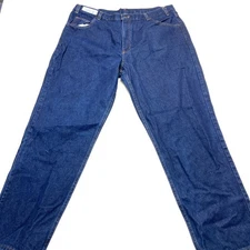 WearGuard Exclusively Aramark Jeans Mens 42x32 Blue Denim Cotton Straight Leg