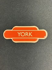York Station Magnet British Railways Orange Station Sign National Railway Museum