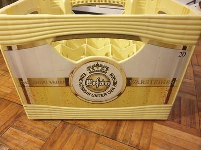 Retro Warsteiner Bierkiste Kunststoff Hausbrauer Höhle fasst 20 0,5L Flaschen