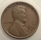 1928-S Lincoln Wheat Cent AG/Good San Francisco BN181