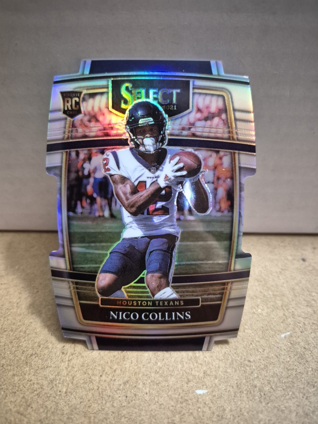 2021 Select Nico Collins Concourse Die Cut Silver Prizm #69 Rookie RC