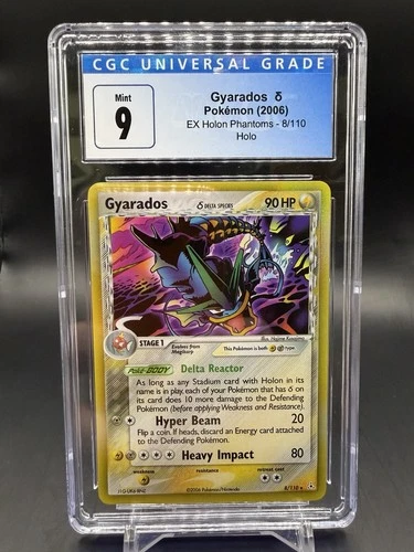 Gyarados 8/110 CGC 9 - EX Holon Phantoms Holo Rare Delta Species 2006 - Pokemon