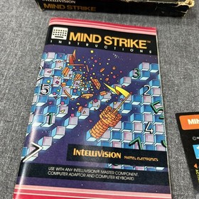 Mind Strike Intellivision (1982) Box Manual And Overlays * See