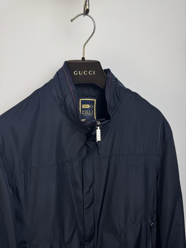 Giacca a vento uomo Zilli Harrington bomber blu navy taglia M perfette condizioni - Foto 2 di 13
