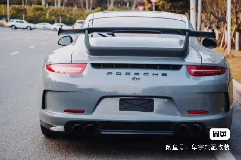 Se adapta a Porsche 911 991 Carrera alerón trasero alerón carrocería kit mejoras estilo GT3 Foto 4 de 4