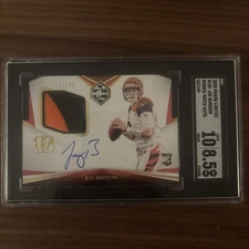 Joe Burrow 2020 Panini Limited Rookie Auto 53/149 SGC 8.5, 10 Auto