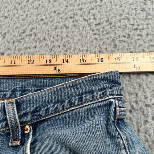 Vtg 1999 Levi's 501 Jeans Mens 36x30(34x29 Fits) Blue Made In USA Red Batwing - Picture 7 of 17