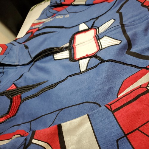 MARVEL AVENGERS IRON MAN PATRIOT JACKET HOODIE MENS SZ M. T9 - Picture 6 of 22