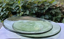 Set Of Two Fire And Light 11” Dinner Plates Olive Nice Used Condition