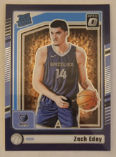 Zach Edey 2024-25 Donruss Optic Rated Rookie Purple Prizm RC