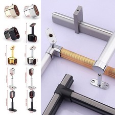 Half/All Pass Wardrobe Rail Support Flange  For Clothes Pole Curtain Rod