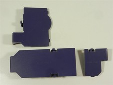 Complete Set of 3 OEM Serial  Hi Speed Port Covers Nintendo GameCube - Indigo