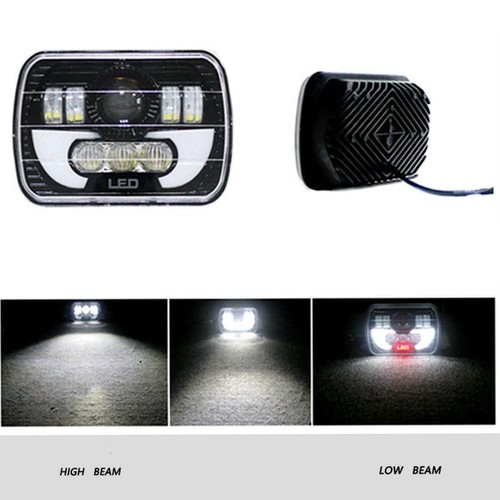 2 PIEZAS 7x6" 5x7" Faro LED Hi-Lo Angel Eye para camioneta Nissan D21 1986-1994 - Imagen 5 de 12