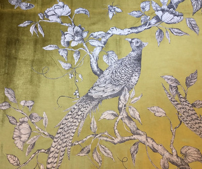 Zoffany Gardinenstoff 'Darnley Toile Velvet' 1,35m Tigerauge