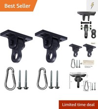 Complete Set of Heavy-Duty Swing Hangers - 5000 lb Capacity, Easy Install 2 Pack