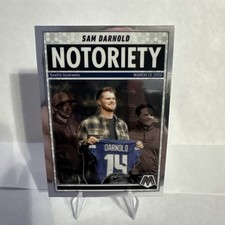 2025 Panini Mosaic - Notoriety Sam Darnold #9