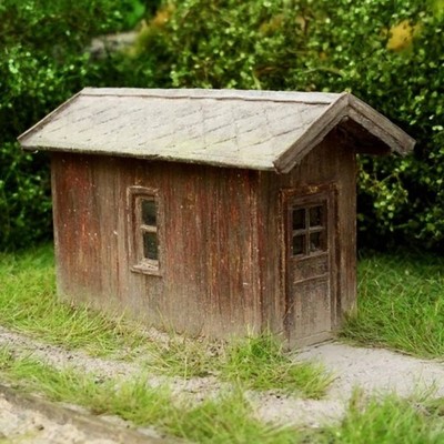 Gerätebude 1:87 / Spur H0 - Laser Cut Bausatz - Eisenbahn Modellbau