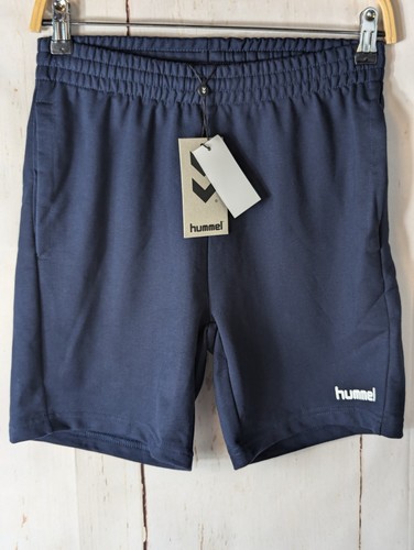 Hummel Cotton Jersey Burmuda Shorts - Navy - Age 12-14 Years Summer Holiday New