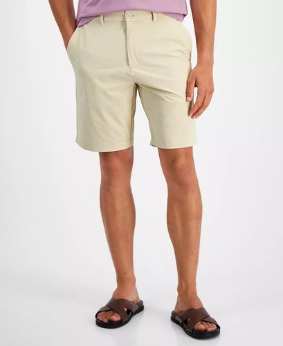 Alfani Men's Weekend Shorts Men's Size 36 Summer Khaki Heather Stretch - 第 1/5 張圖片
