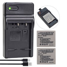 2x D-Li8, D-Li85 Battery +Charger for Pentax Optio A10, A20, A30, A36,  A40, L20