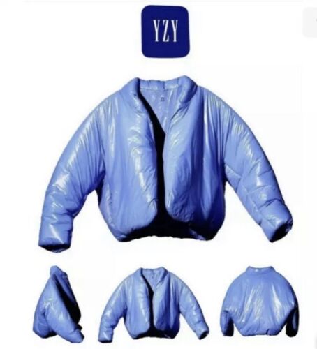 NEW YEEZY X GAP ROUND Cropped Jacket blue Puffer Fall 2021 Kanye West Size XL - Imagen 1 de 2