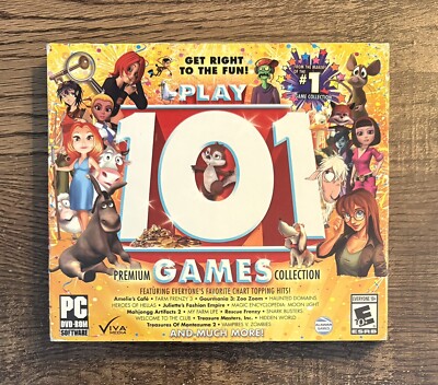 Play 101 Classic Games Collection Fun PC CD Rom Fun Computer Games