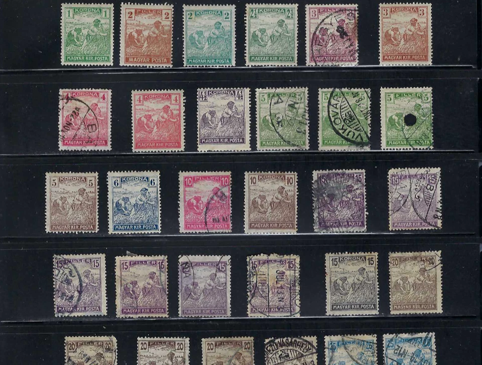 ''HARVESTING WHEAT''  HUNGARY 1916- 20s   LOT STUDY  #42 - Image 2 of 3