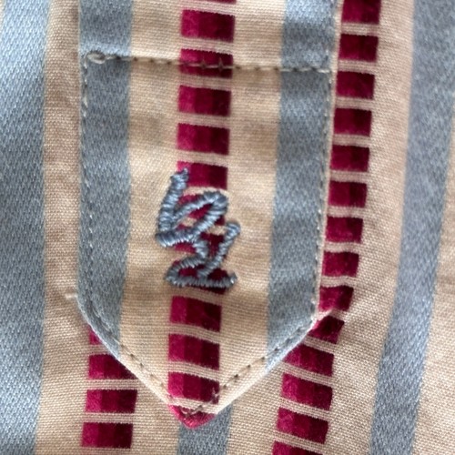 Robert Graham Hemd Herren Größe XL Rosa Blau Streifen Baumwolle Flip Cuff LS - Bild 7 von 10