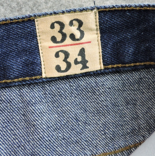 Jeans uomo Red Head 33x34 relaxed fit lavaggio scuro denim blu nuovo con etichetta - Foto 14 di 17