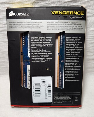 Lot De Barrettes RAM Corsair Pro Series DDR3 2400MHz - 4GB/8GB/16GB/32GB, Pour PC Gaming