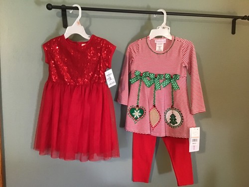 Toddler Size 2T Girls Holiday Sets NEW w Tags Pant Set & Oshkosh Dress Adorable!